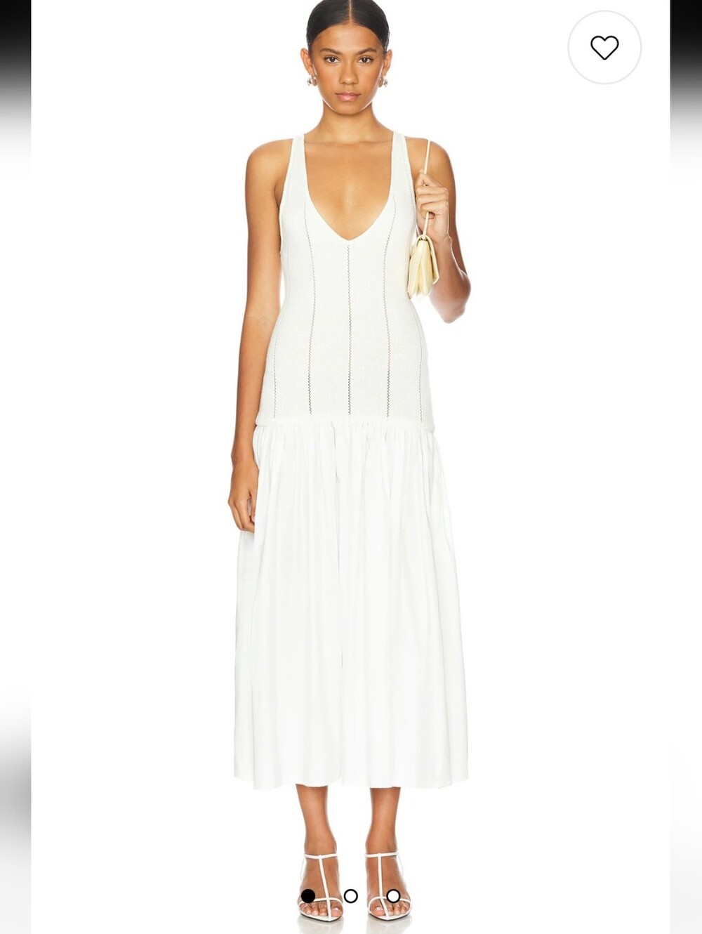 Belle The Label Siena Dress Sleeveless V-Neck Knit Size Medium